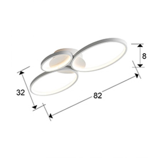 Lustra Plafon SIOS Schuller Led, Alb  518394 Spania