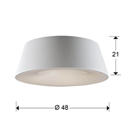Plafoniera ZONE Schuller E27, Lacuit|Anodizat 198533 Spania