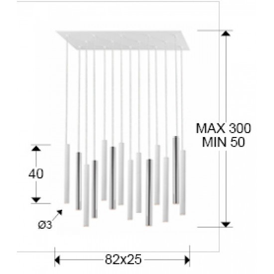 Suspensie VARAS Schuller Led, Crom|Alb Mat 373416GD Spania