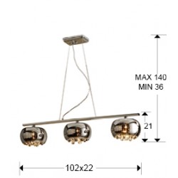 Suspensie ARGOS Schuller G9, Crom 509213 Spania