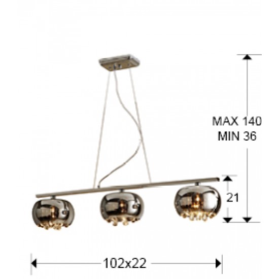 Suspensie ARGOS Schuller G9, Crom 509213 Spania