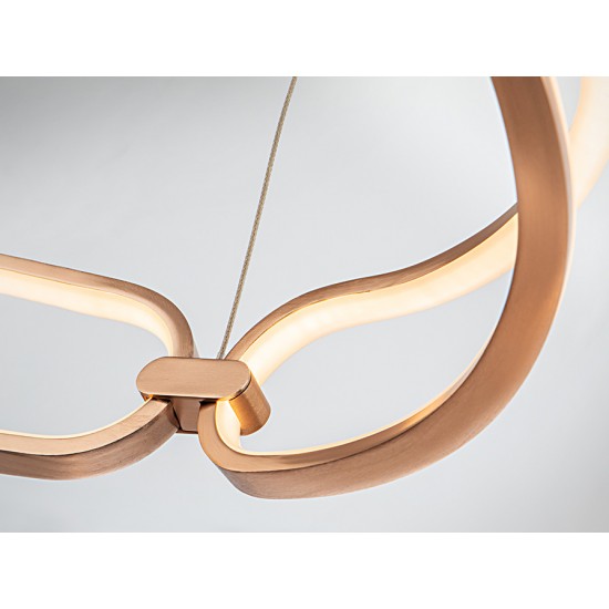 Suspensie COLETTE Schuller Led, Auriu Rose 786716 Spania