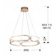 Suspensie COLETTE Schuller Led, Auriu Rose 786716 Spania