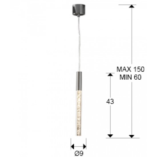 Pendul COSMO Schuller Led, Crom 827746 Spania
