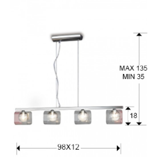 Suspensie ECLIPSE Schuller G9, Crom 506514 Spania