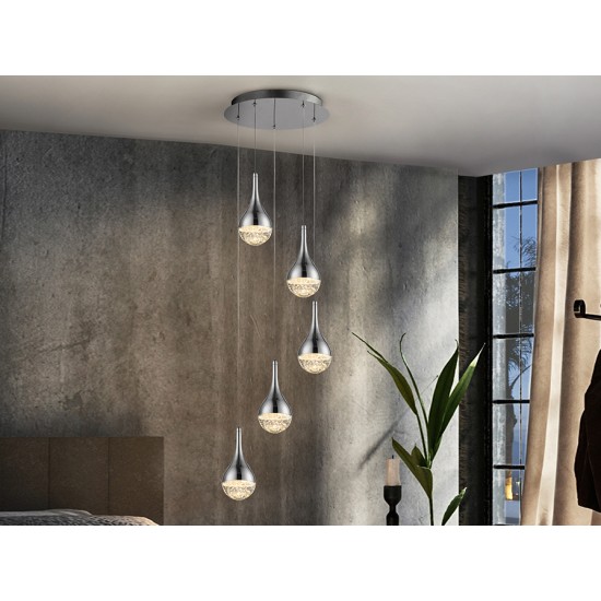 Suspensie ELIE Schuller Led, Crom 773572 Spania