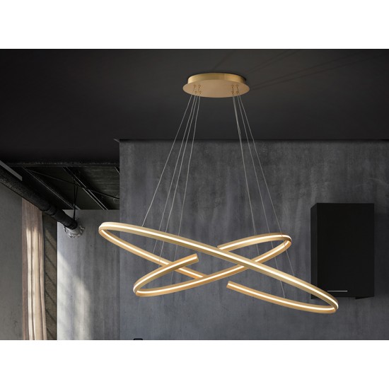 Suspensie  Schuller Led, Auriu 652043B Spania