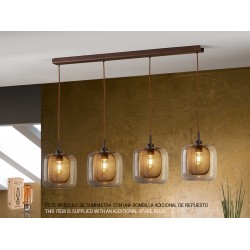 Suspensie FOX Schuller E27, Ciocolatiu 653422D Spania
