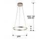 Suspensie HELIA Schuller Led, Argintiu 831963 Spania