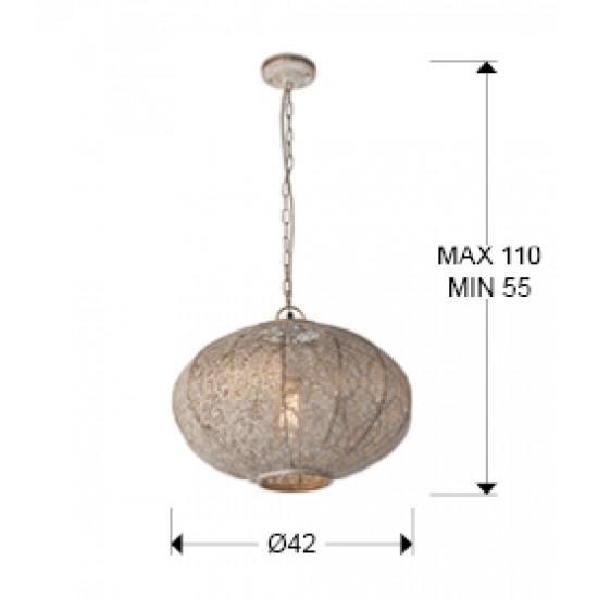 Pendul INDIA Schuller E27, Auriu 482164 Spania