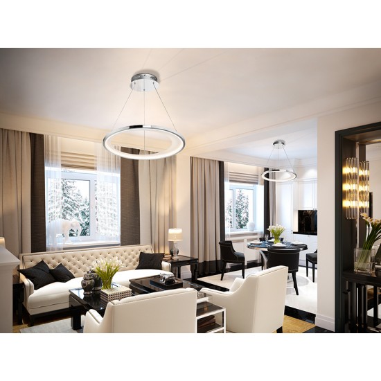 Suspensie LARIS Schuller Led, Crom 281275D Spania