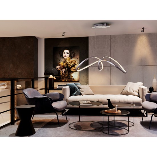 Suspensie LIA Schuller Led, Argintiu 328319 Spania