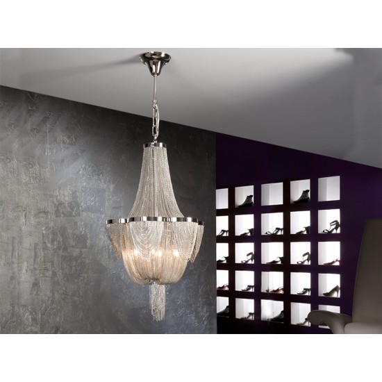 Candelabru MINERVA Schuller G9, Crom|Nichel 872611 Spania