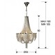 Candelabru MINERVA Schuller G9, Crom|Nichel 872853 Spania