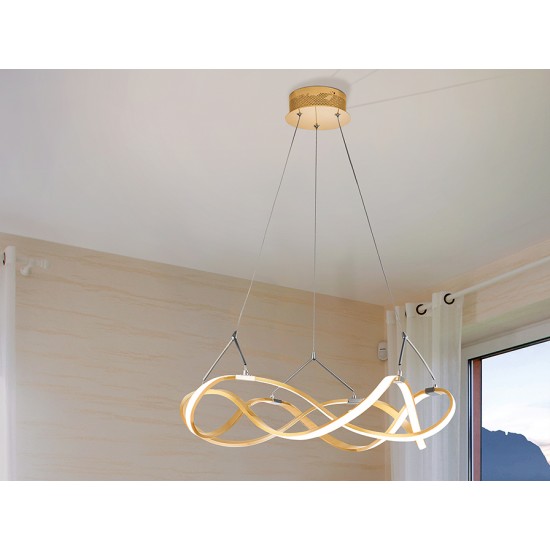 Suspensie MOLLY Schuller Led, Auriu Rose 763712 Spania