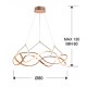 Suspensie MOLLY Schuller Led, Auriu Rose 763967 Spania