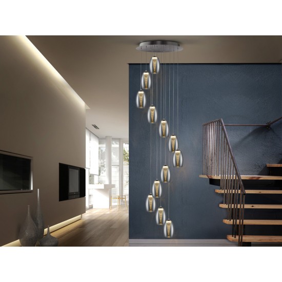 Candelabru NEBULA Schuller Led, Crom 584541 Spania