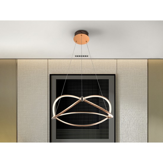 Suspensie OCELLIS Schuller Led, Auriu Rose 757232 Spania