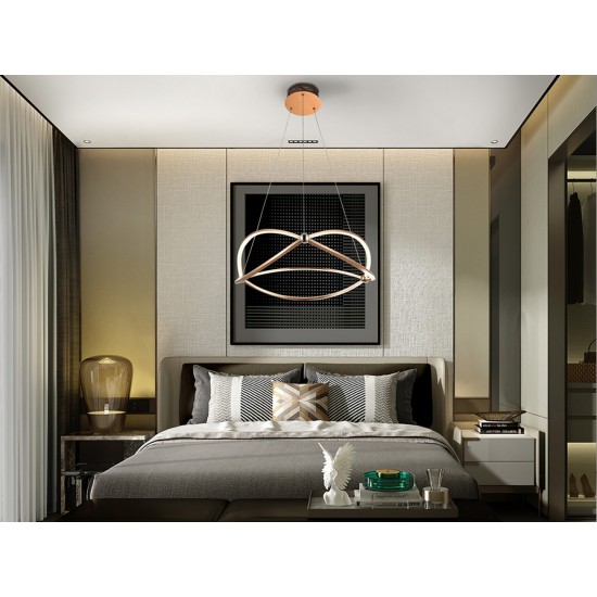 Suspensie OCELLIS Schuller Led, Auriu Rose 757232 Spania