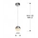Pendul SPHERE Schuller Led, Crom 793301 Spania