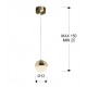 Pendul SPHERE Schuller Led, Alama Satinata 793429 Spania