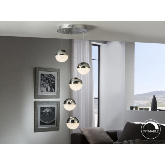 Suspensie SPHERE Schuller Led, Crom 793523 Spania