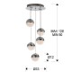Suspensie SPHERE Schuller Led, Crom 793523 Spania