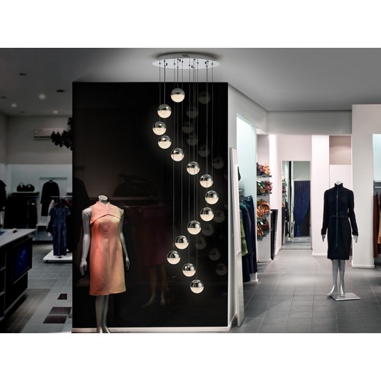 Suspensie  Schuller Led, Crom 793746B Spania