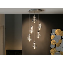 Suspensie TACCIA Schuller Led, Crom 394529 Spania