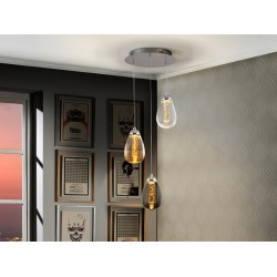 Suspensie TACCIA Schuller Led, Crom 394782 Spania