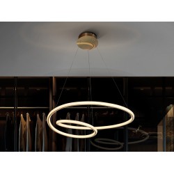 Suspensie TUBE Schuller Led, Auriu 138611 Spania