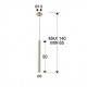 Pendul VARAS Schuller Led, Auriu 373091 Spania