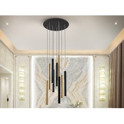 Suspensie VARAS Schuller Led, Auriu|Alb Mat 373272D Spania