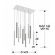 Suspensie VARAS Schuller Led, Crom|Alb Mat 373378 Spania