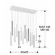 Suspensie VARAS Schuller Led, Crom|Alb Mat 373416 Spania