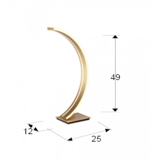 Veioza ARCUS Schuller Led, Auriu 589316 Spania