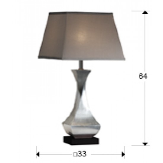 Veioza DECO Schuller E27, Foita De Argint|Crom 661565 Spania