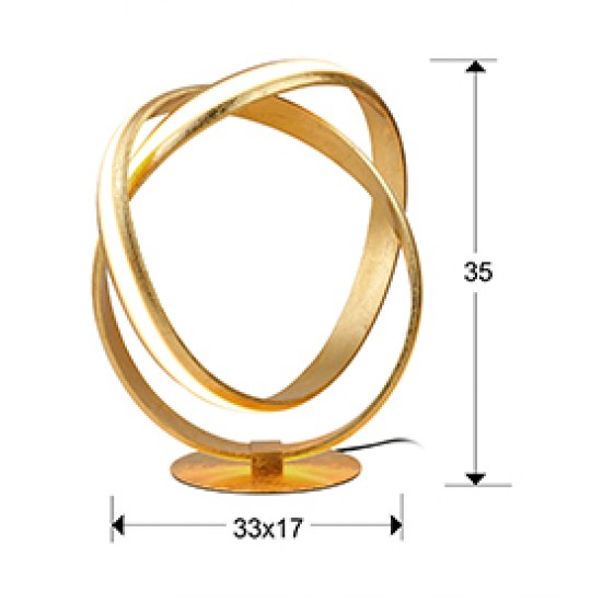 Veioza LAZAS Schuller Led, Foita De Aur 486637 Spania