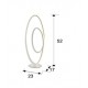 Veioza LOOP Schuller Led, Alb Slefuit 614259 Spania
