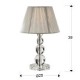 Veioza MERCURY Schuller E27, Argintiu|Transparent 662110 Spania