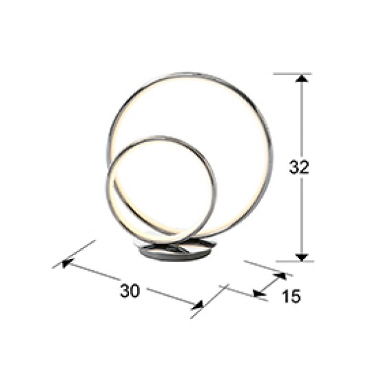 Veioza OMEGA Schuller Led, Crom 614082 Spania