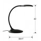Lampa de Birou SCOOP Schuller Led, Negru Mat 552764 Spania