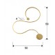 Aplica GRAFOS Schuller Led, Foita De Aur 227131 Spania