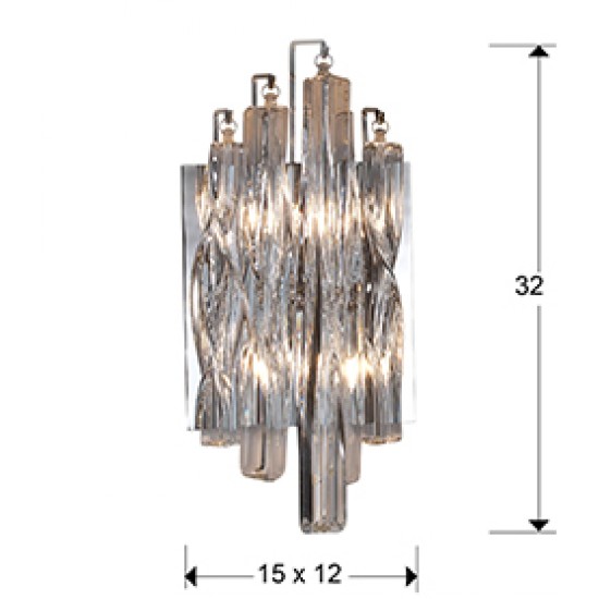 Aplica MANACOR Schuller G9, Crom 711324 Spania