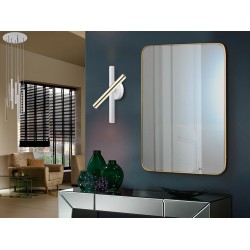 Aplica VARAS Schuller Led, Auriu|Alb Mat 373869 Spania