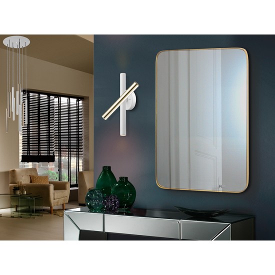 Aplica VARAS Schuller Led, Auriu|Alb Mat 373869 Spania