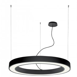 Suspensie Circulara RING 3915-0009-3-B-D3 Viokef LED, Negru, Grecia
