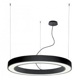 Suspensie Circulara RING 3915-0012-3-B-D3 Viokef LED, Negru, Grecia