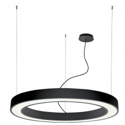 Suspensie Circulara RING 3915-0018-3-B-D3 Viokef LED, Negru, Grecia
