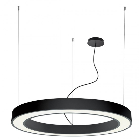 Suspensie Circulara RING 3915-0018-3-B-D3 Viokef LED, Negru, Grecia